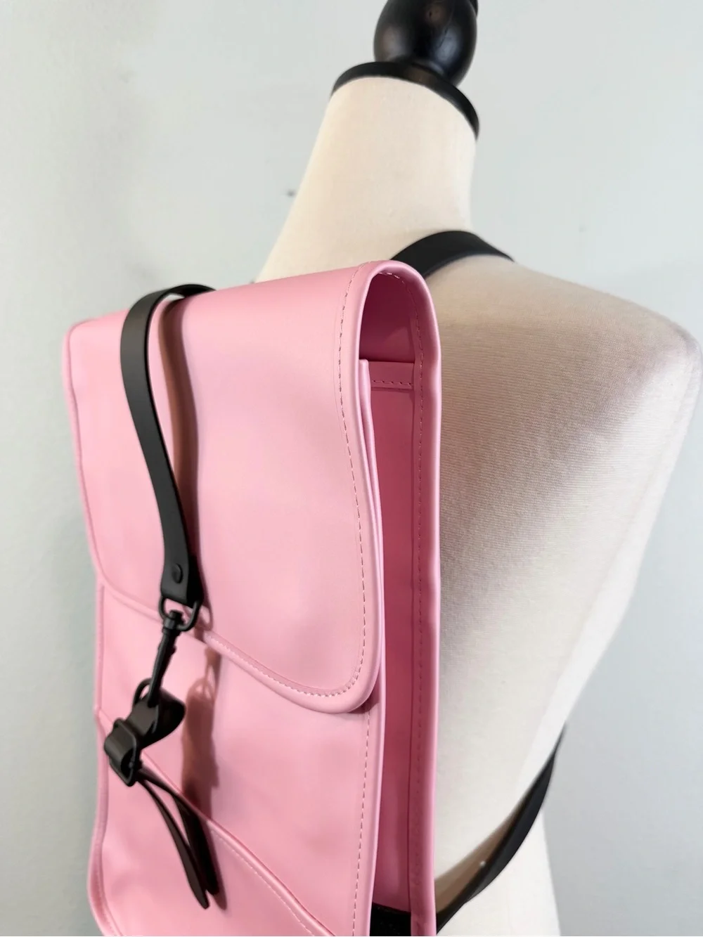 NWT Rains Pink Mini Backpack Waterproof Water Repellent Outdoor Sporty Hiking